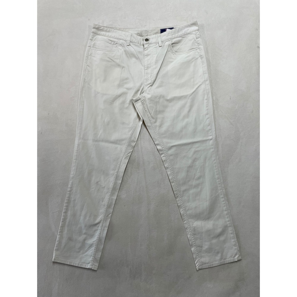 Vineyard Vines Men Slim Pant Off White Cotton Stretch Chino 38x32 RN 134578